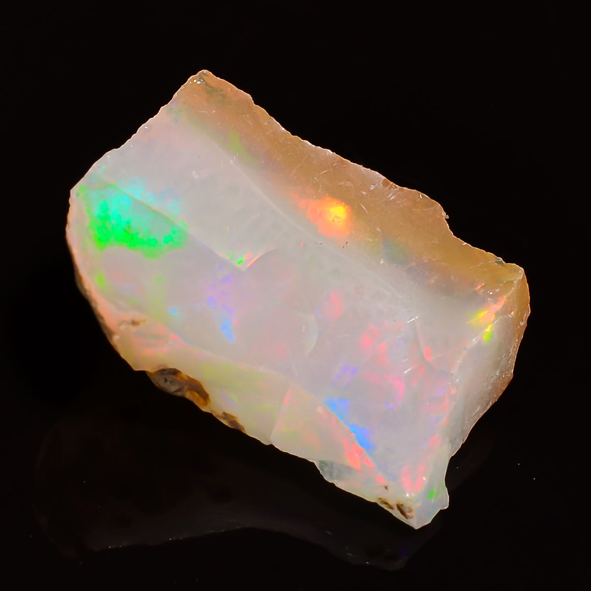 Classic Top Grade Quality 100% Natural Welo Fire Ethiopian Opal Fancy Rough Loose Gemstone For Making Jewelry 22X14X8 MM 08.50 Cts. KR27-5 Sunkarton