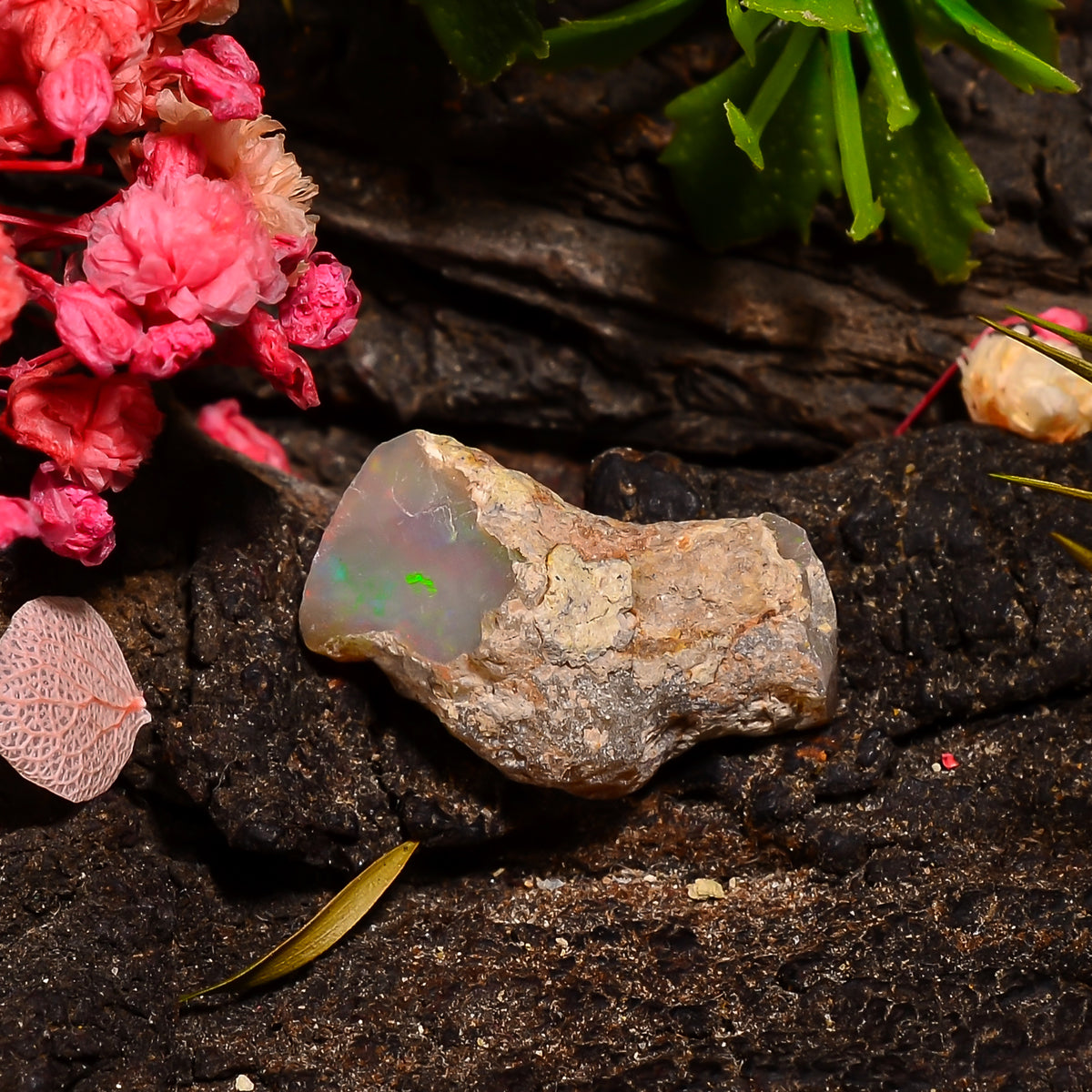 Fabulous Top Grade Quality 100% Natural Welo Fire Ethiopian Opal Fancy Rough Loose Gemstone For Making Jewelry 18X11X9 MM 06.50 Cts. KR27-60 Sunkarton