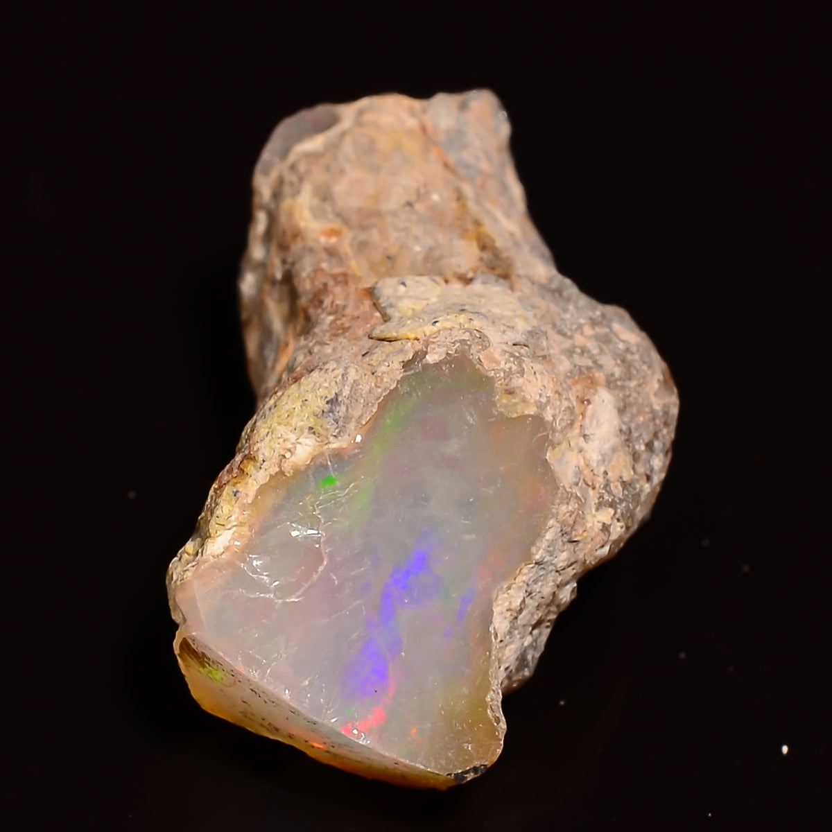 Fabulous Top Grade Quality 100% Natural Welo Fire Ethiopian Opal Fancy Rough Loose Gemstone For Making Jewelry 18X11X9 MM 06.50 Cts. KR27-60 Sunkarton