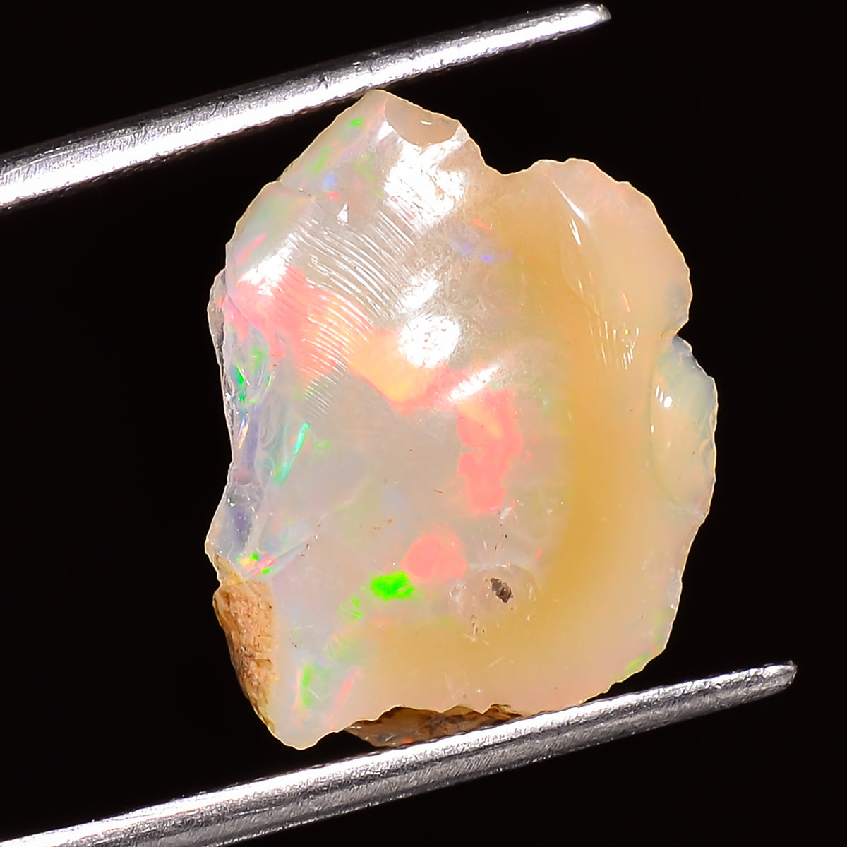 Fantastic Top Grade Quality 100% Natural Welo Fire Ethiopian Opal Rough Loose Gemstone For Making Jewelry 18X15X7 MM 06.00 Cts. KR27-61 Sunkarton