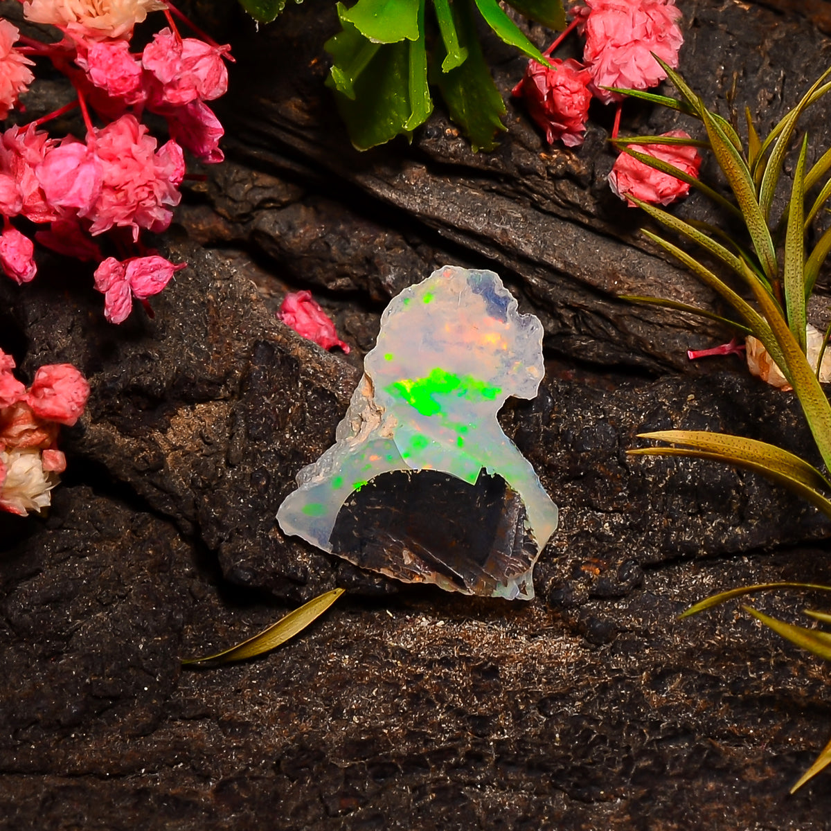 Gorgeous Top Grade Quality 100% Natural Welo Fire Ethiopian Opal Fancy Rough Loose Gemstone For Making Jewelry 18X15X9 MM 05.00 Cts. KR27-62 Sunkarton