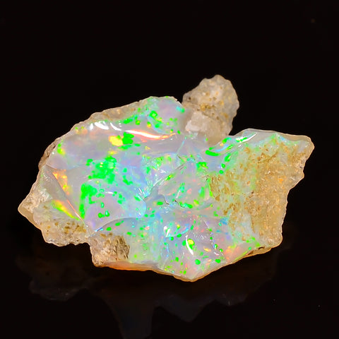 Immaculate Top Grade Quality 100% Natural Welo Fire Ethiopian Opal Rough Loose Gemstone For Making Jewelry 19X13X5 MM 03.50 Cts. KR27-63 Sunkarton