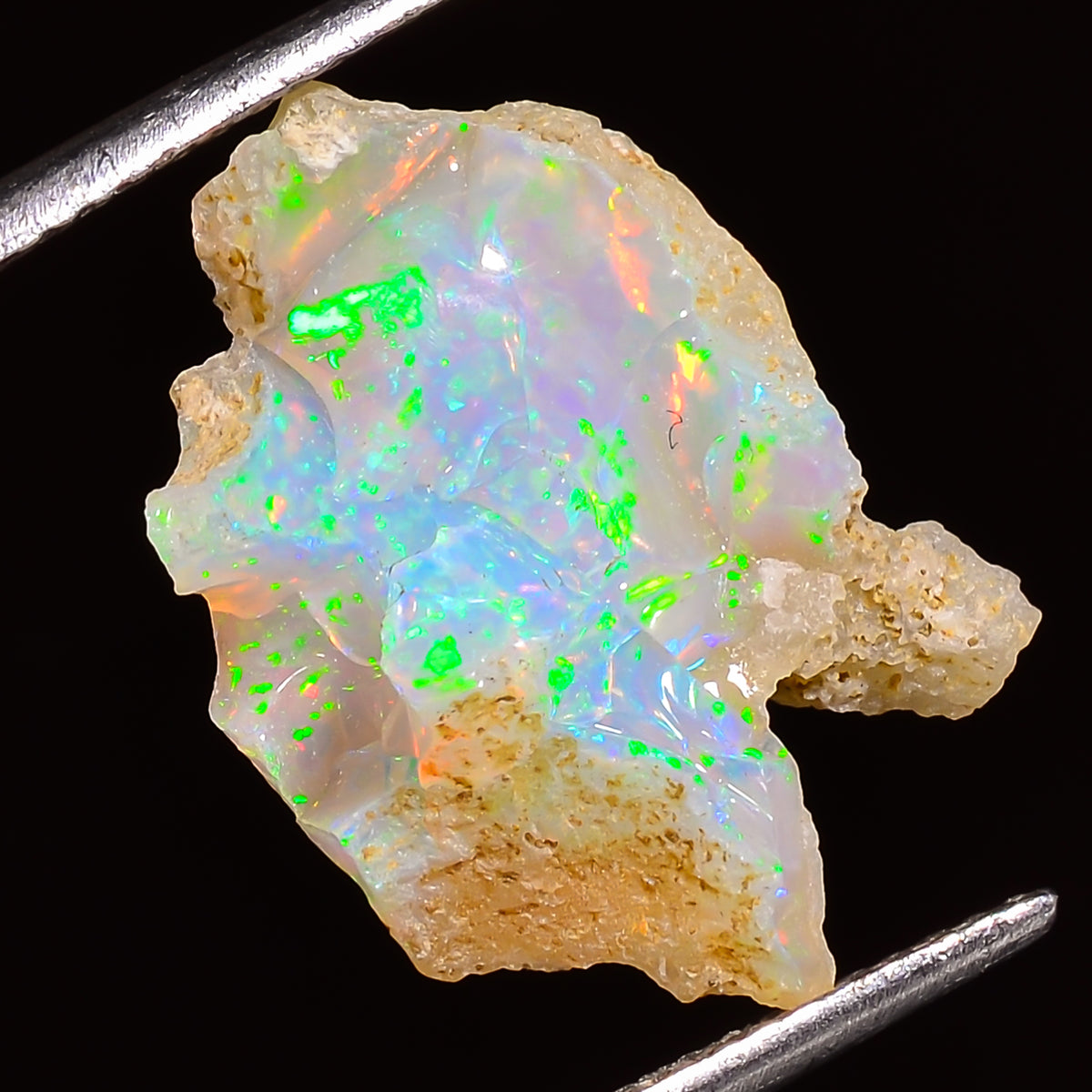 Immaculate Top Grade Quality 100% Natural Welo Fire Ethiopian Opal Rough Loose Gemstone For Making Jewelry 19X13X5 MM 03.50 Cts. KR27-63 Sunkarton