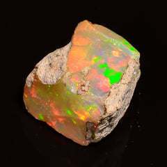 Incredible Top Grade Quality 100% Natural Welo Fire Ethiopian Opal Rough Loose Gemstone For Making Jewelry 11X10X8 MM 04.50 Cts. KR27-64 Sunkarton