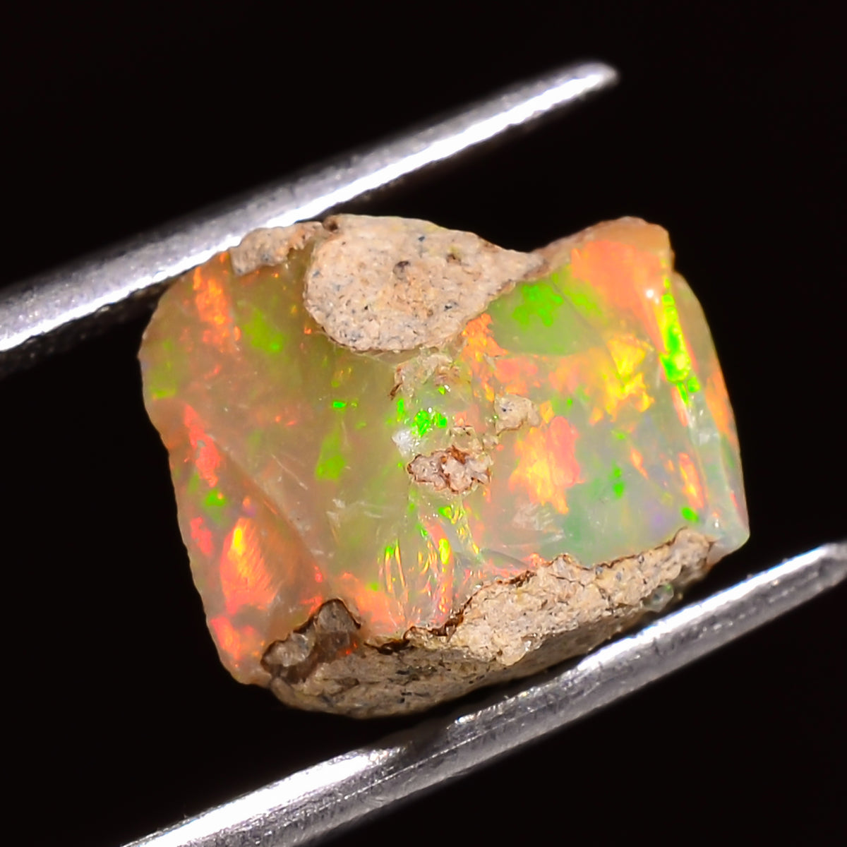 Incredible Top Grade Quality 100% Natural Welo Fire Ethiopian Opal Rough Loose Gemstone For Making Jewelry 11X10X8 MM 04.50 Cts. KR27-64 Sunkarton