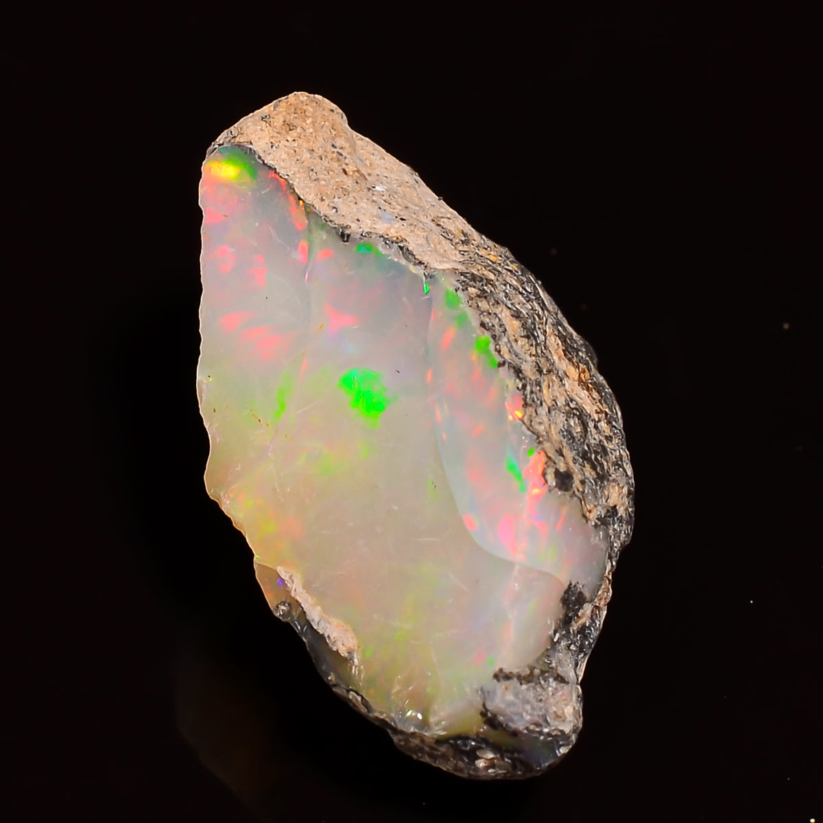Mind Blowing Top Grade Quality 100% Natural Welo Fire Ethiopian Opal Rough Loose Gemstone For Making Jewelry 22X13X11 MM 10.50 Cts. KR27-66 Sunkarton