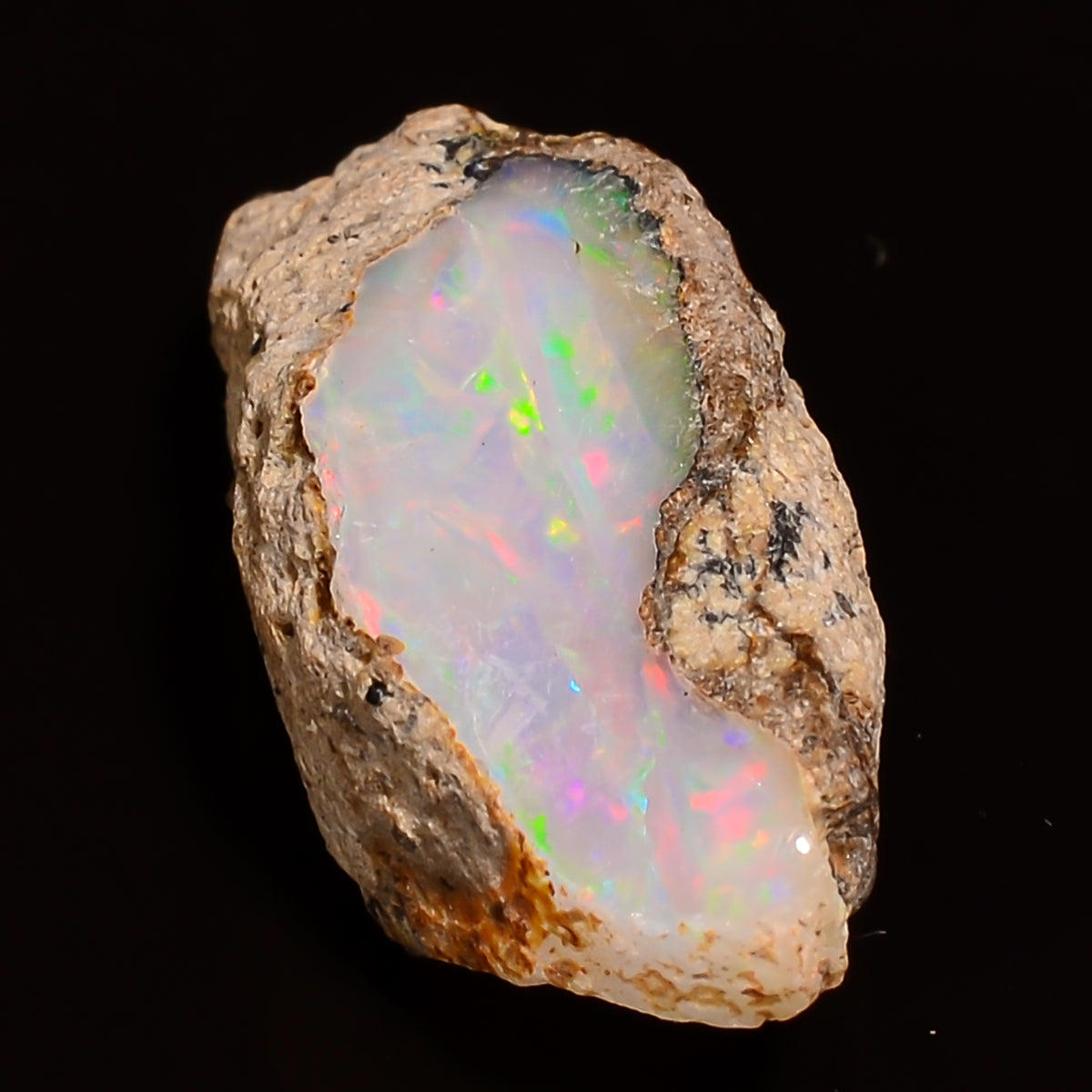 Outstanding Top Grade Quality 100% Natural Welo Fire Ethiopian Opal Rough Loose Gemstone For Making Jewelry 23X10X9 MM 08.50 Cts. KR27-67 Sunkarton