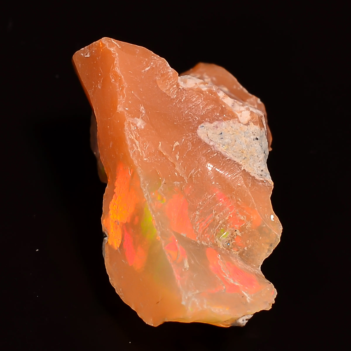 Splendid Top Grade Quality 100% Natural Welo Fire Ethiopian Opal Fancy Rough Loose Gemstone For Making Jewelry 17X12X8 MM 05.00 Cts. KR27-68 Sunkarton