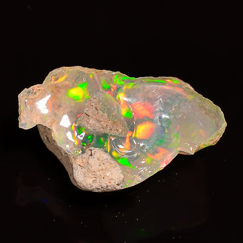 Superb Top Grade Quality 100% Natural Welo Fire Ethiopian Opal Fancy Rough Loose Gemstone For Making Jewelry 15X10X7 MM 03.50 Cts. KR27-69 Sunkarton