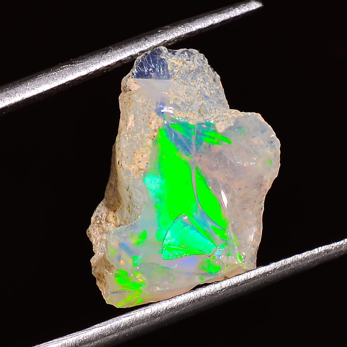 Stunning Top Grade Quality 100% Natural Welo Fire Ethiopian Opal Fancy Rough Loose Gemstone For Making Jewelry 17X10X6 MM 04.00 Cts. KR27-70 Sunkarton