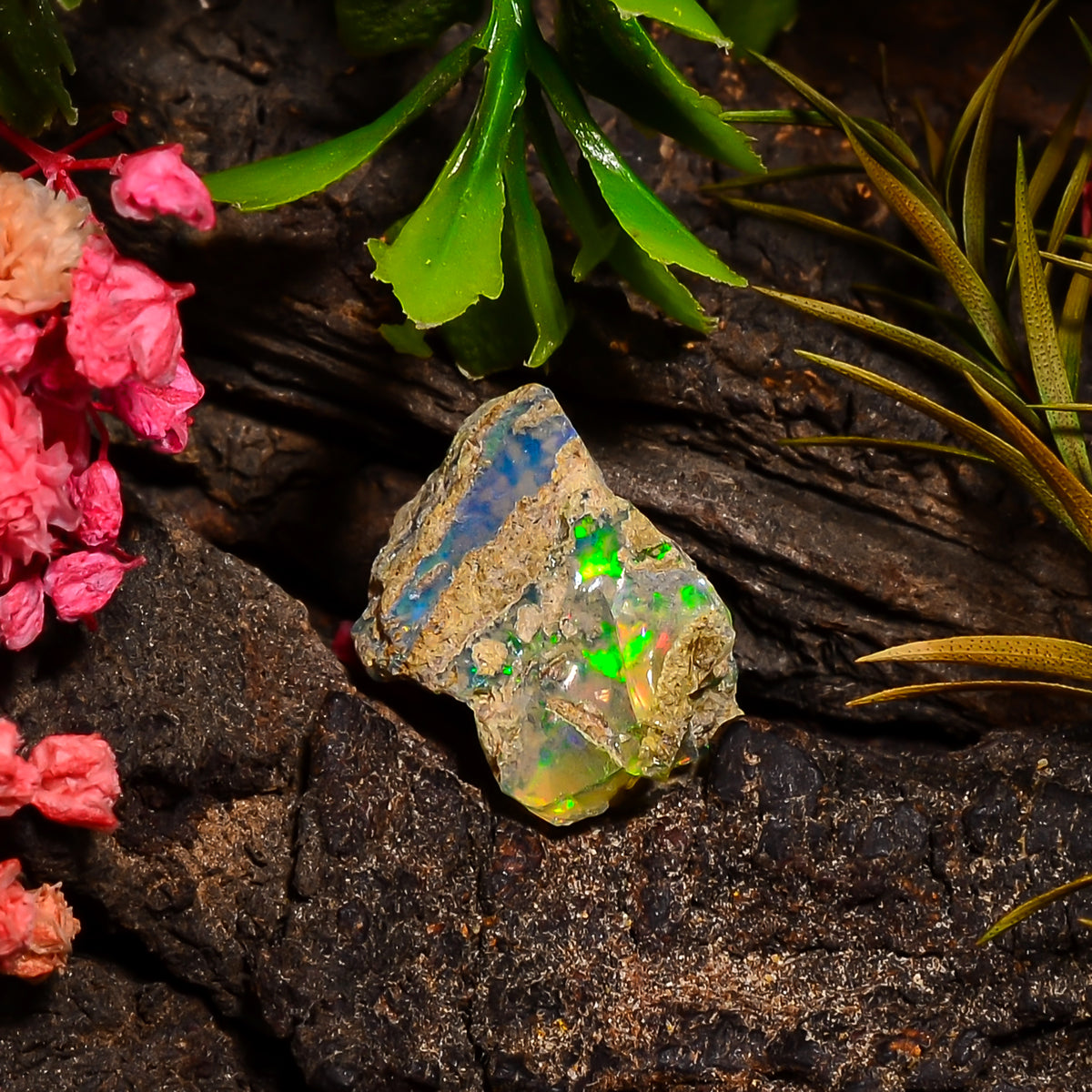 Tempting Top Grade Quality 100% Natural Welo Fire Ethiopian Opal Rough Loose Gemstone For Making Jewelry 15X11X10 MM 07.50 Cts. KR27-72 Sunkarton