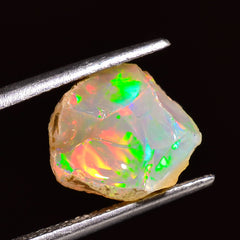 Terrific Top Grade Quality 100% Natural Welo Fire Ethiopian Opal Rough Loose Gemstone For Making Jewelry 15X12X11 MM 07.00 Cts. KR27-73 Sunkarton