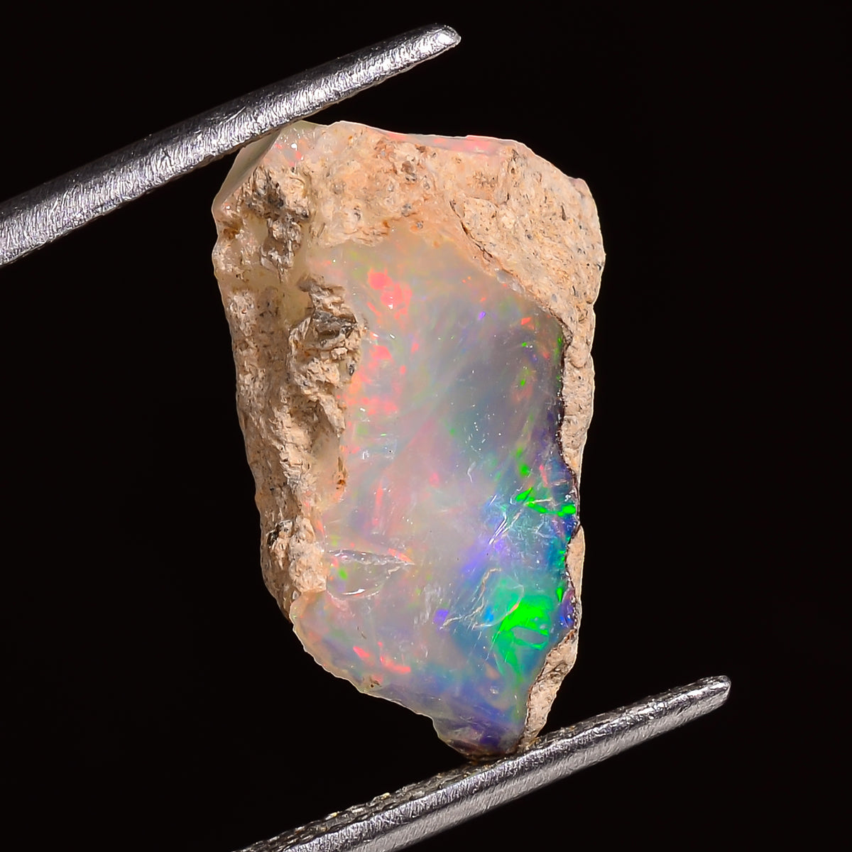 Unique Top Grade Quality 100% Natural Welo Fire Ethiopian Opal Fancy Rough Loose Gemstone For Making Jewelry 18X12X10 MM 07.00 Cts. KR27-74 Sunkarton