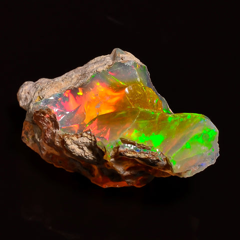 Wonderful Top Grade Quality 100% Natural Welo Fire Ethiopian Opal Rough Loose Gemstone For Making Jewelry 25X14X13 MM 14.00 Cts. KR27-75 Sunkarton