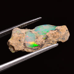 Amazing Top Grade Quality 100% Natural Welo Fire Ethiopian Opal Fancy Rough Loose Gemstone For Making Jewelry 24X9X8 MM 06.00 Cts. KR27-76 Sunkarton