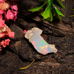 Awesome Top Grade Quality 100% Natural Welo Fire Ethiopian Opal Fancy Rough Loose Gemstone For Making Jewelry 19X8X5 MM 03.50 Cts. KR27-78 Sunkarton