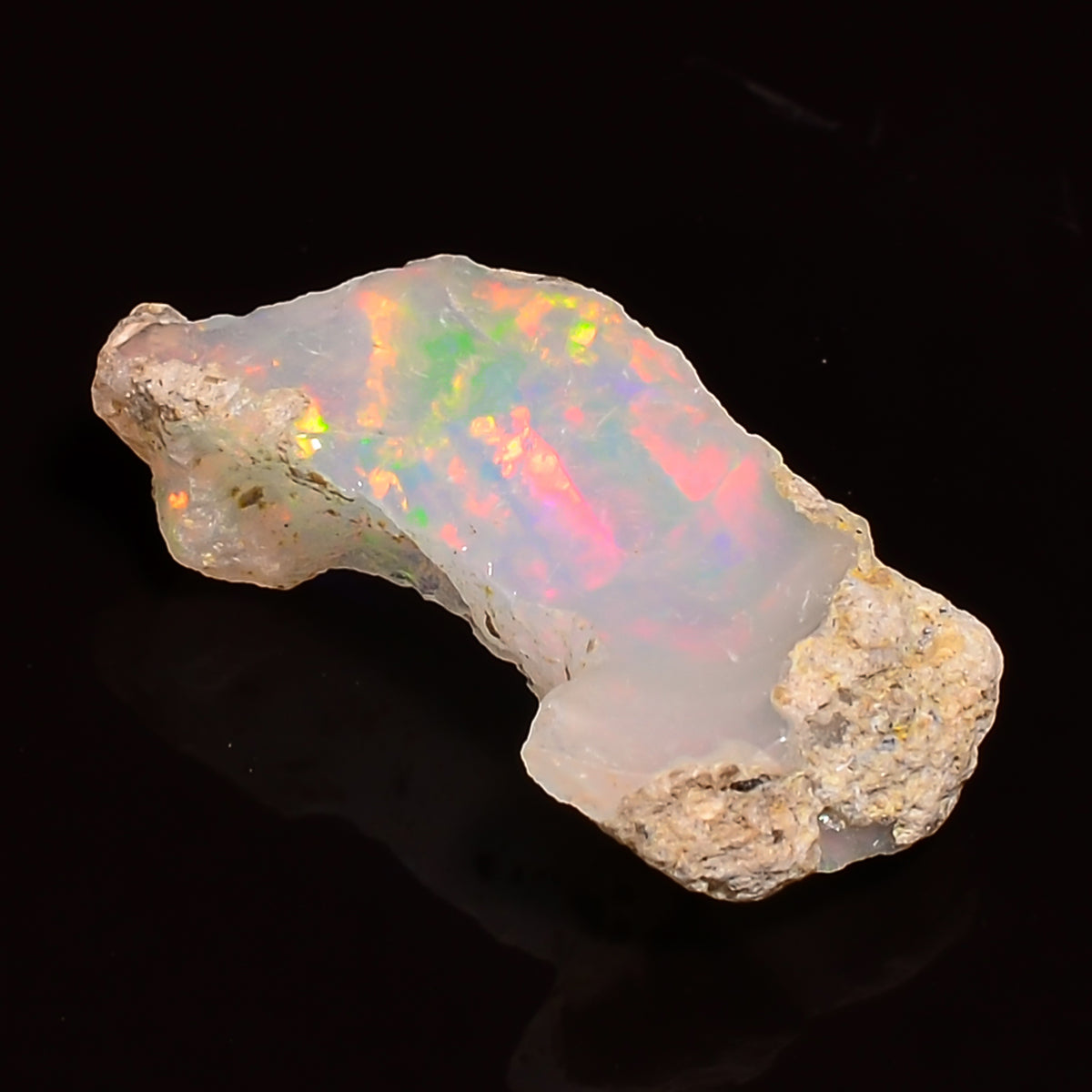 Awesome Top Grade Quality 100% Natural Welo Fire Ethiopian Opal Fancy Rough Loose Gemstone For Making Jewelry 19X8X5 MM 03.50 Cts. KR27-78 Sunkarton