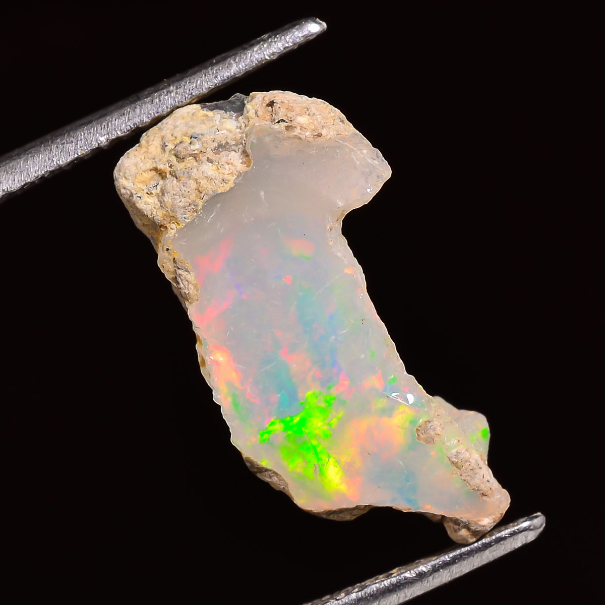 Awesome Top Grade Quality 100% Natural Welo Fire Ethiopian Opal Fancy Rough Loose Gemstone For Making Jewelry 19X8X5 MM 03.50 Cts. KR27-78 Sunkarton