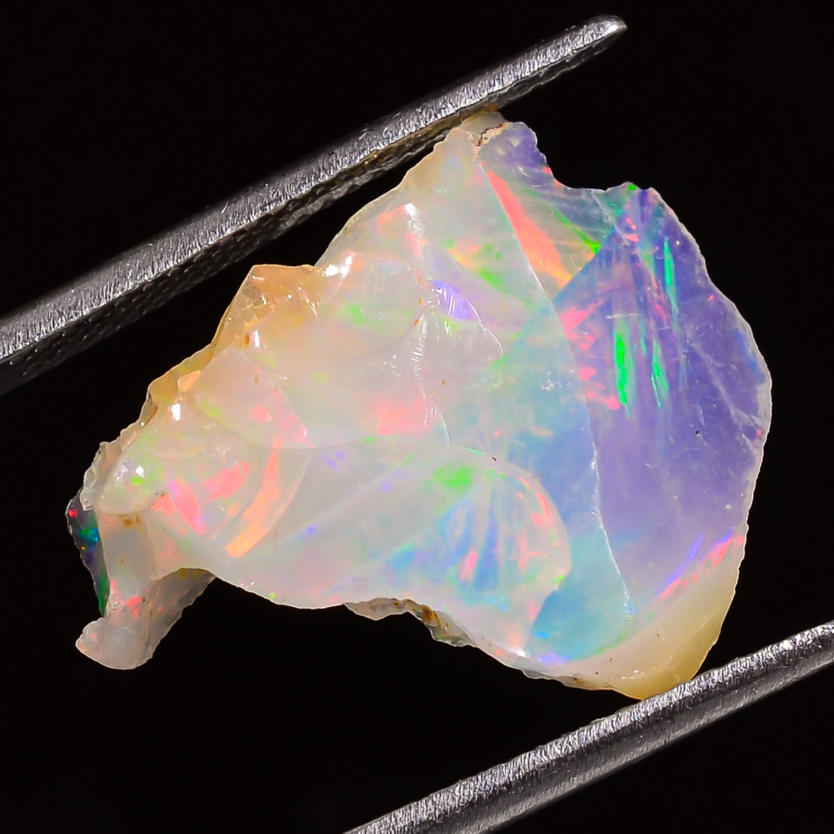 Excellent Top Grade Quality 100% Natural Welo Fire Ethiopian Opal Fancy Rough Loose Gemstone For Making Jewelry 20X17X7 MM 04.00 Cts. KR27-7 Sunkarton