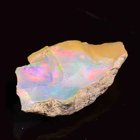 Dazzling Top Grade Quality 100% Natural Welo Fire Ethiopian Opal Fancy Rough Loose Gemstone For Making Jewelry 18X9X6 MM 02.50 Cts. KR27-81 Sunkarton