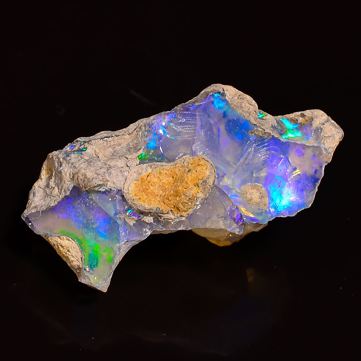 Excellent Top Grade Quality 100% Natural Welo Fire Ethiopian Opal Rough Loose Gemstone For Making Jewelry 23X12X11 MM 09.00 Cts. KR27-82 Sunkarton