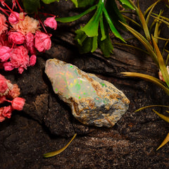 Elegant Top Grade Quality 100% Natural Welo Fire Ethiopian Opal Fancy Rough Loose Gemstone For Making Jewelry 23X13X11 MM 11.00 Cts. KR27-84 Sunkarton