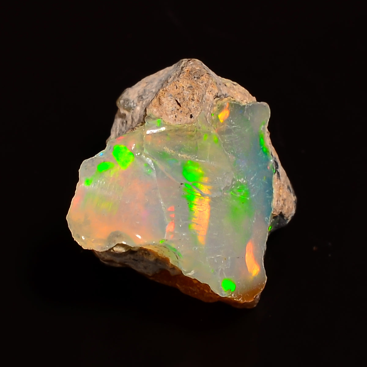 Fabulous Top Grade Quality 100% Natural Welo Fire Ethiopian Opal Fancy Rough Loose Gemstone For Making Jewelry 13X12X8 MM 03.50 Cts. KR27-85 Sunkarton