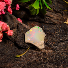 Fantastic Top Grade Quality 100% Natural Welo Fire Ethiopian Opal Rough Loose Gemstone For Making Jewelry 13X12X8 MM 03.50 Cts. KR27-86 Sunkarton