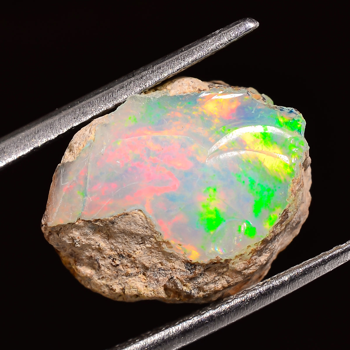 Gorgeous Top Grade Quality 100% Natural Welo Fire Ethiopian Opal Fancy Rough Loose Gemstone For Making Jewelry 14X12X7 MM 05.50 Cts. KR27-87 Sunkarton