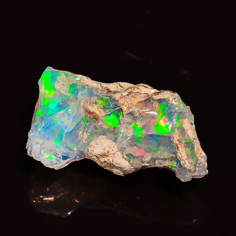 Incredible Top Grade Quality 100% Natural Welo Fire Ethiopian Opal Rough Loose Gemstone For Making Jewelry 18X10X8 MM 05.00 Cts. KR27-89 Sunkarton