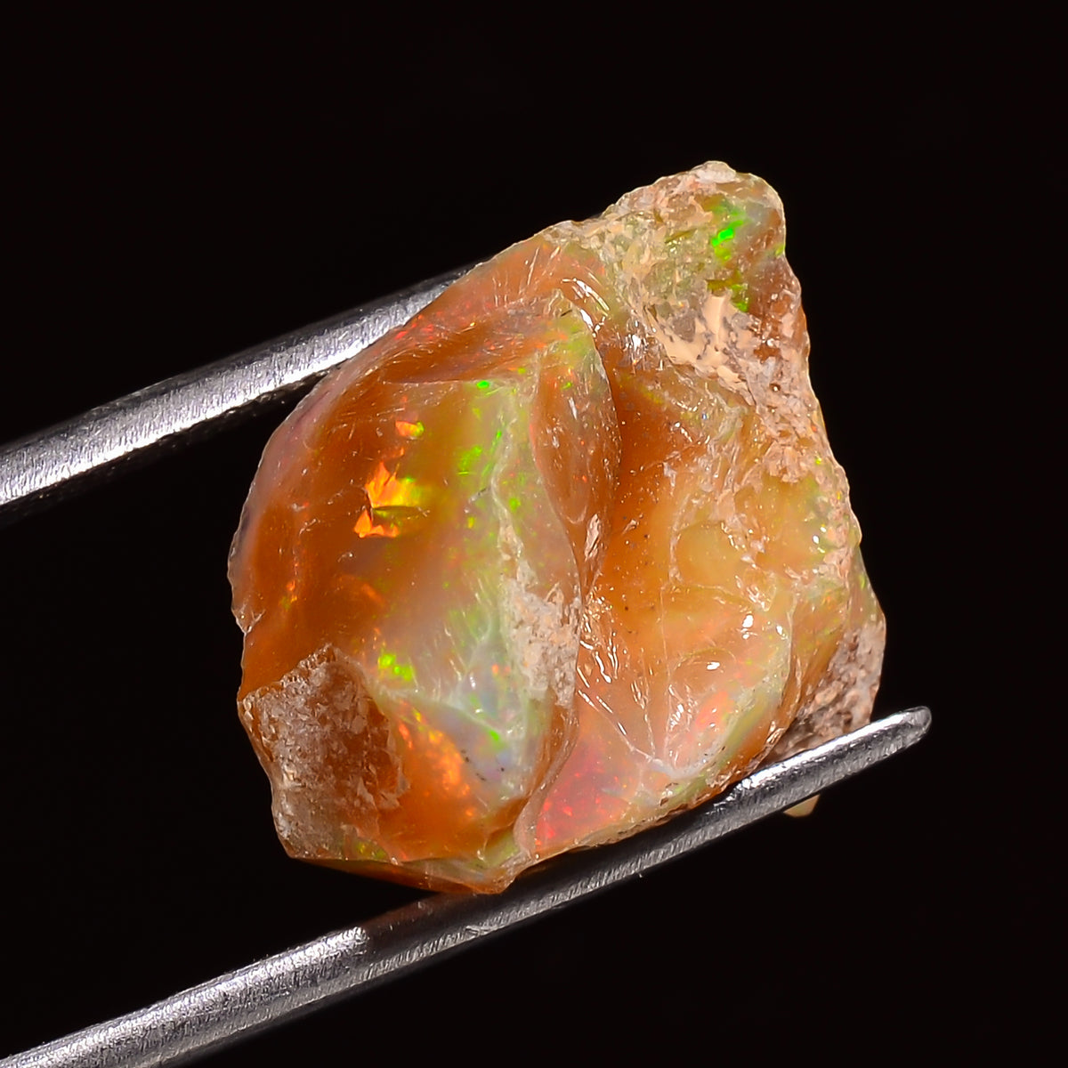 Mind Blowing Top Grade Quality 100% Natural Welo Fire Ethiopian Opal Rough Loose Gemstone For Making Jewelry 18X15X9 MM 09.00 Cts. KR27-91 Sunkarton