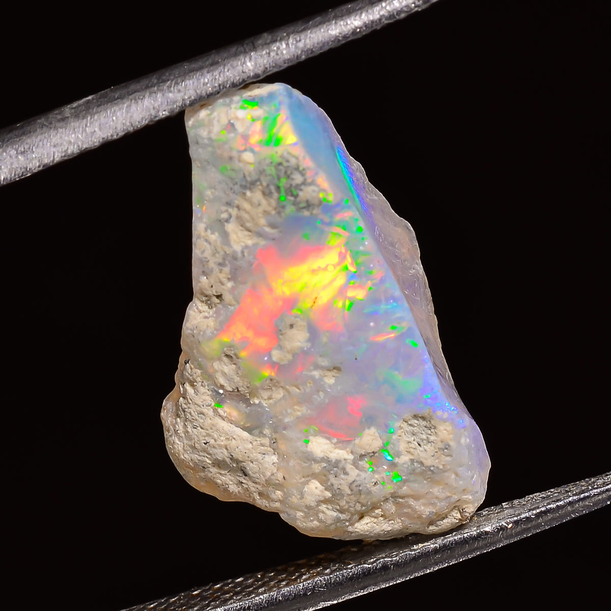 Splendid Top Grade Quality 100% Natural Welo Fire Ethiopian Opal Fancy Rough Loose Gemstone For Making Jewelry 17X10X9 MM 04.00 Cts. KR27-93 Sunkarton