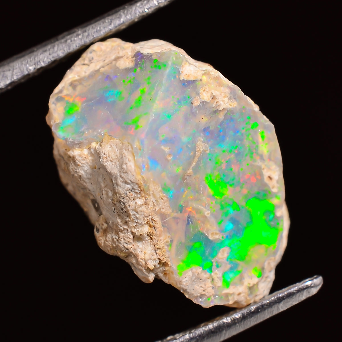 Superb Top Grade Quality 100% Natural Welo Fire Ethiopian Opal Fancy Rough Loose Gemstone For Making Jewelry 16X11X10 MM 05.50 Cts. KR27-94 Sunkarton