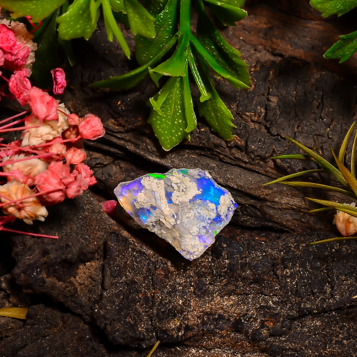 Stunning Top Grade Quality 100% Natural Welo Fire Ethiopian Opal Rough Loose Gemstone For Making Jewelry 17X11X10 MM 05.50 Cts. KR27-95 Sunkarton