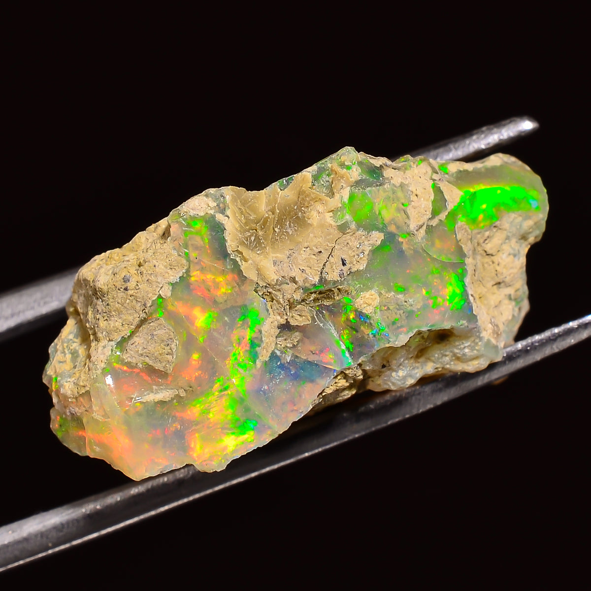 Terrific Top Grade Quality 100% Natural Welo Fire Ethiopian Opal Fancy Rough Loose Gemstone For Making Jewelry 22X16X9 MM 09.50 Cts. KR27-98 Sunkarton