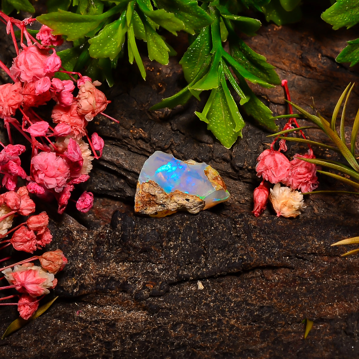 Unique Top Grade Quality 100% Natural Welo Fire Ethiopian Opal Fancy Rough Loose Gemstone For Making Jewelry 14X10X8 MM 03.50 Cts. KR27-99 Sunkarton