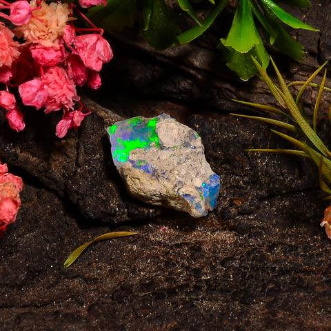 Fabulous Top Grade Quality 100% Natural Welo Fire Ethiopian Opal Fancy Rough Loose Gemstone For Making Jewelry 16X10X7 MM 05.50 Cts. KR28-10 Sunkarton