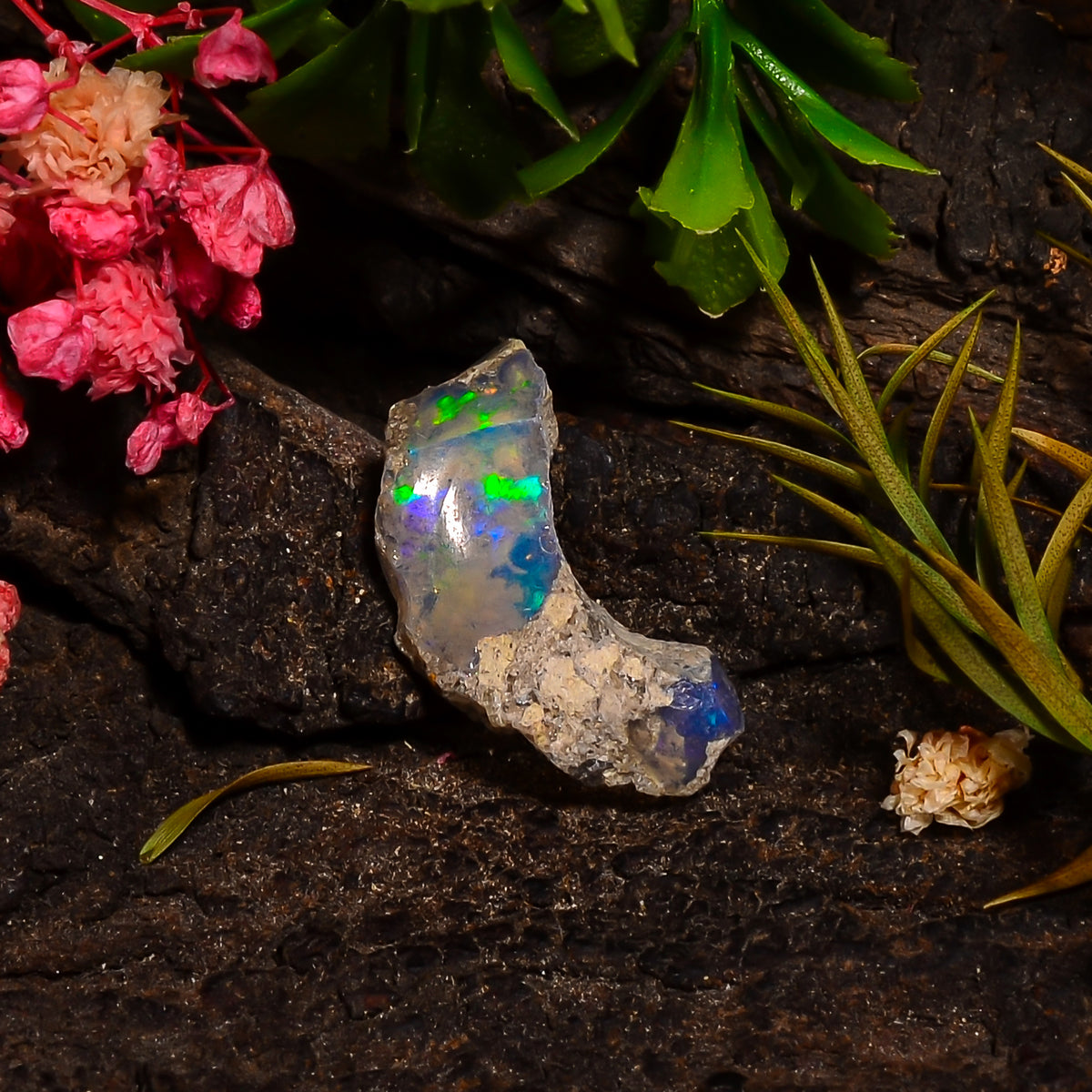 Fantastic Top Grade Quality 100% Natural Welo Fire Ethiopian Opal Fancy Rough Loose Gemstone For Making Jewelry 20X9X5 MM 05.50 Cts. KR28-11 Sunkarton