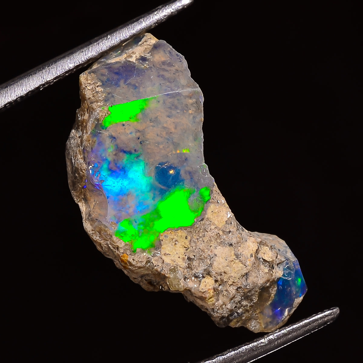 Fantastic Top Grade Quality 100% Natural Welo Fire Ethiopian Opal Fancy Rough Loose Gemstone For Making Jewelry 20X9X5 MM 05.50 Cts. KR28-11 Sunkarton