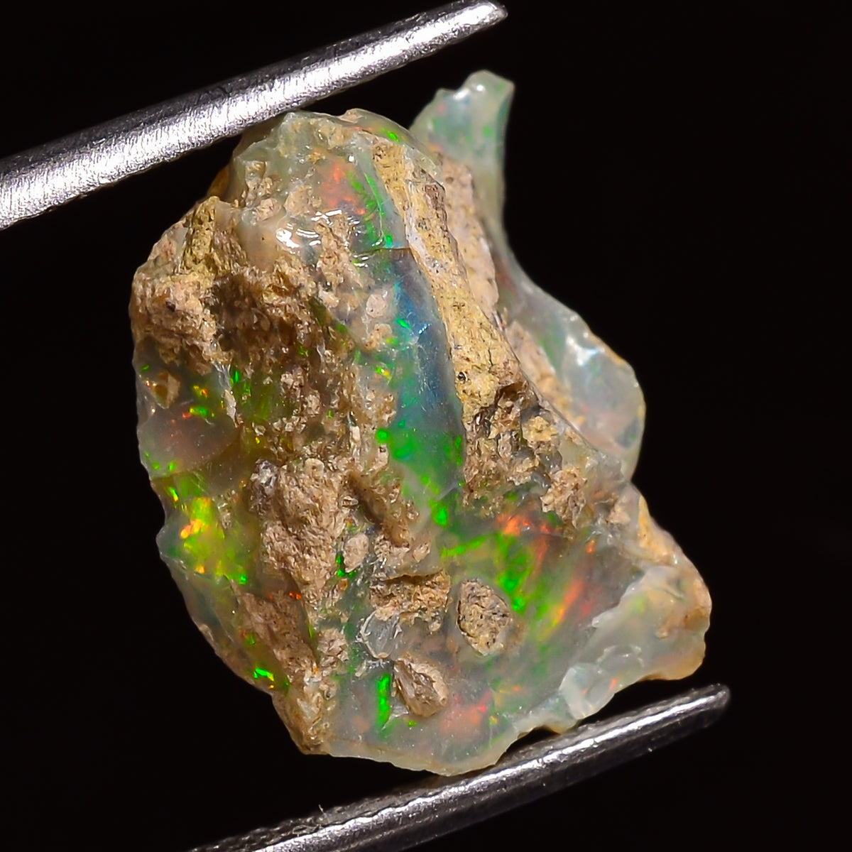 Immaculate Top Grade Quality 100% Natural Welo Fire Ethiopian Opal Rough Loose Gemstone For Making Jewelry 16X12X9 MM 07.00 Cts. KR28-13 Sunkarton