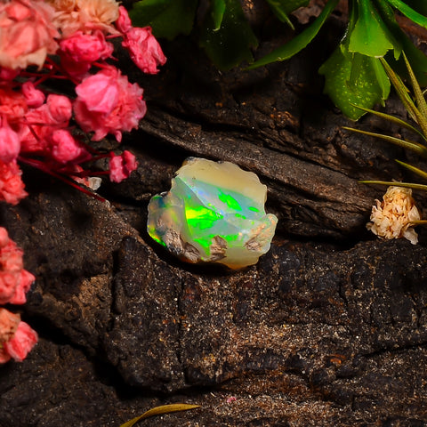 Incredible Top Grade Quality 100% Natural Welo Fire Ethiopian Opal Rough Loose Gemstone For Making Jewelry 13X11X8 MM 04.50 Cts. KR28-14 Sunkarton