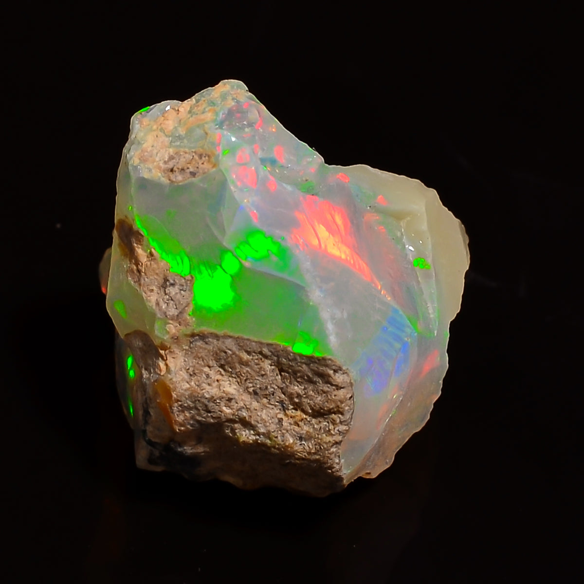 Incredible Top Grade Quality 100% Natural Welo Fire Ethiopian Opal Rough Loose Gemstone For Making Jewelry 13X11X8 MM 04.50 Cts. KR28-14 Sunkarton