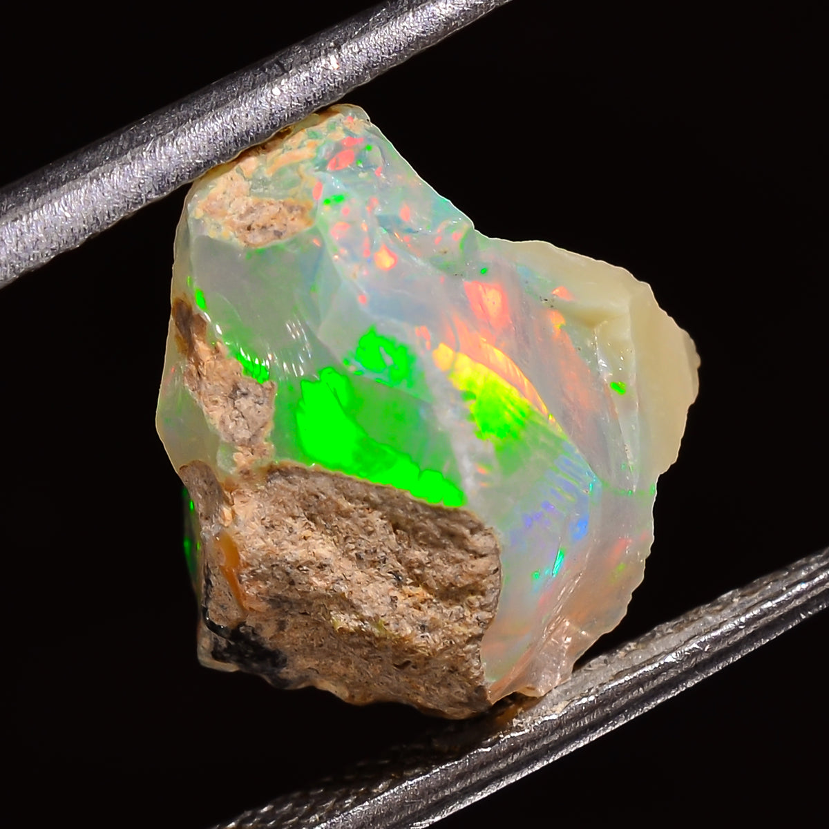 Incredible Top Grade Quality 100% Natural Welo Fire Ethiopian Opal Rough Loose Gemstone For Making Jewelry 13X11X8 MM 04.50 Cts. KR28-14 Sunkarton