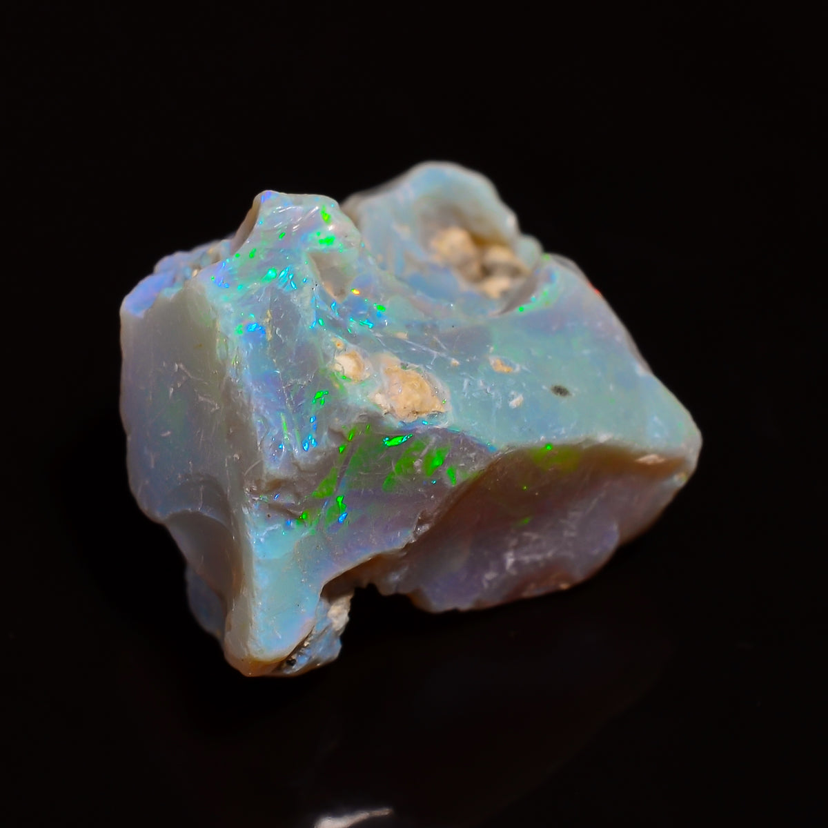 Marvellous Top Grade Quality 100% Natural Welo Fire Ethiopian Opal Rough Loose Gemstone For Making Jewelry 13X12X9 MM 04.00 Cts. KR28-15 Sunkarton