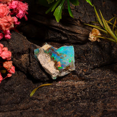 Mind Blowing Top Grade Quality 100% Natural Welo Fire Ethiopian Opal Rough Loose Gemstone For Making Jewelry 16X12X7 MM 05.50 Cts. KR28-16 Sunkarton