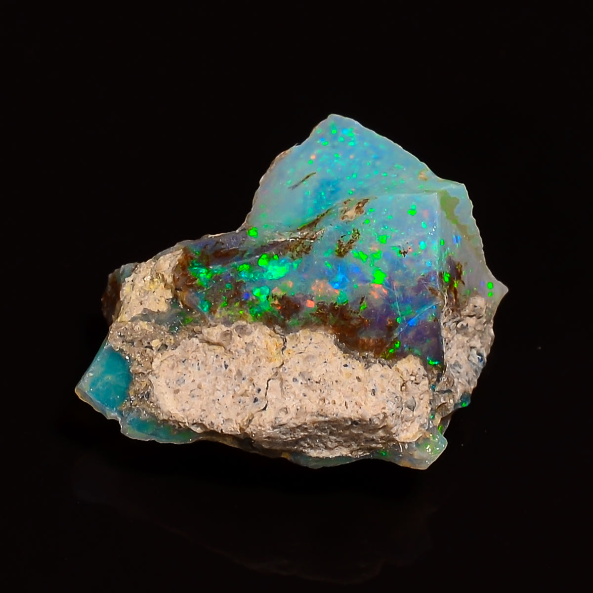 Mind Blowing Top Grade Quality 100% Natural Welo Fire Ethiopian Opal Rough Loose Gemstone For Making Jewelry 16X12X7 MM 05.50 Cts. KR28-16 Sunkarton