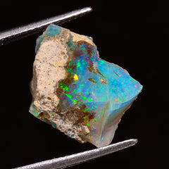 Mind Blowing Top Grade Quality 100% Natural Welo Fire Ethiopian Opal Rough Loose Gemstone For Making Jewelry 16X12X7 MM 05.50 Cts. KR28-16 Sunkarton