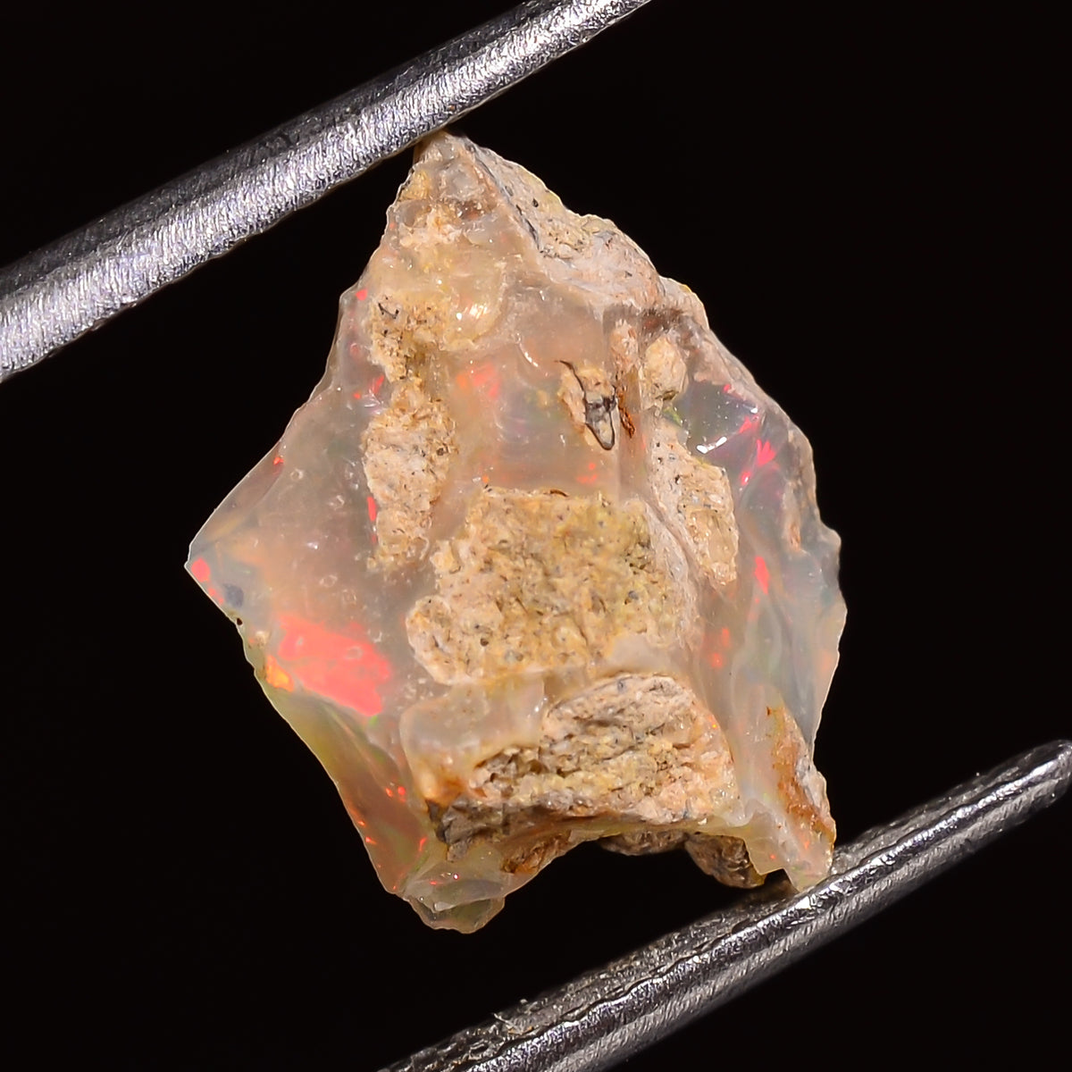 Outstanding Top Grade Quality 100% Natural Welo Fire Ethiopian Opal Rough Loose Gemstone For Making Jewelry 13X11X5 MM 03.00 Cts. KR28-17 Sunkarton