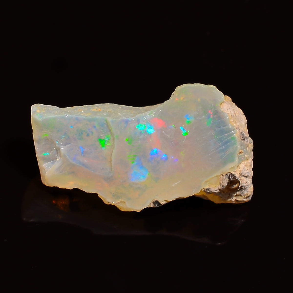 Splendid Top Grade Quality 100% Natural Welo Fire Ethiopian Opal Fancy Rough Loose Gemstone For Making Jewelry 16X9X7 MM 03.50 Cts. KR28-18 Sunkarton