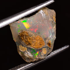 Superb Top Grade Quality 100% Natural Welo Fire Ethiopian Opal Fancy Rough Loose Gemstone For Making Jewelry 15X11X6 MM 05.00 Cts. KR28-19 Sunkarton